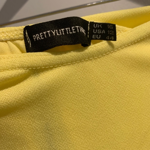 Lemon Frill Hem Midi Dress - Picture 4 of 4